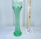 Vtg Fenton Uranium Glass Vase