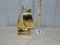 Brass Sailboat On Marble Base W/ Isaiah 40:31 Verse On Sail