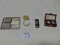 Metal Cigarette Case, Pill Box, Gemini Bic Lighter Metal Holder & A Set Of