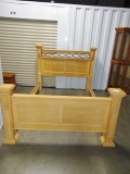 Solid Wood Queen Size Bed, No Mattress or Box Spring (Local Pick Up Only)