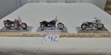 3 Maisto Harley Davidson Motorcycles: 1999 F L S T F Fat Boy, F X S T B Night Train n&