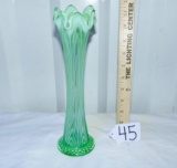 Vtg Fenton Uranium Glass Vase