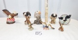 Lot Of 8 American Eagle Figurines