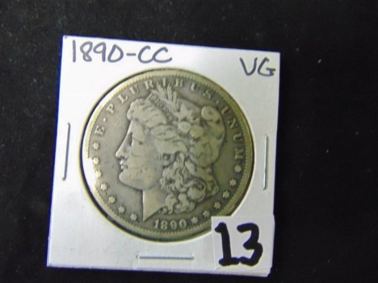 1890 - C C Morgan Silver Dollar