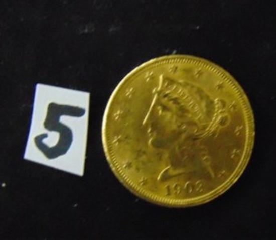 1903-S Five Dollar Liberty Head Gold Coin