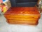 Vtg Large Cedar Blanket Chest On Rollers & W/ Key (local Pick Up Only )