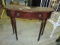 Vtg Mahogany Veneer Demilune Table (local Pick Up Only )