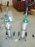 2 Oxygen Tanks W/ Carts (local Pick Up Only )