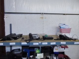 Shelf Lot: 3 Small Business Telephones, 3 Wall Shelves &  Some  (local Pick Up Only)