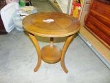 Vtg Round Top End Table (local Pick Up Only )