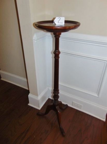 Vtg Solid Cherry Wood Plant Stand (local Pick Up Only )