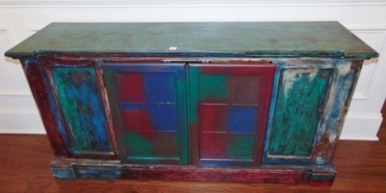 Bottom Half Of A China Cabinet, Painted & Used As A Buffet (local Pick Up Only )