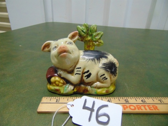 Vtg Porcelain Pig