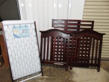 Solid Cherry Wood Baby Crib W/ Mattress, Springs & Hardware(LOCAL PICK UP ONLY)