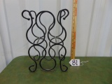 Wrought Iron 4 Bottle Wine Rack