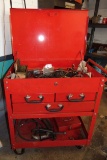 Metal Rolling Tool Cart W/ Closing Top W/ All Contents ( Local Pick Up Only )