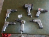 Lot Of Vtg Pneumatic Tools: Hammer / Chisel, Sander, Impact Wrenches, Etc