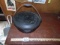 Large Cast Iron Fireplace / Campfire Pot W/ Lid By Lodge