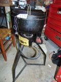 Fish Cook'r Gas Stand With Cast Iron Pot  (Local Pick Up Only)