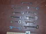 Lot Of 11 Antique Skeleton Keys