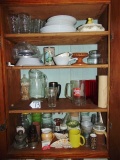 Double Door Cabinet Lot Full Of China, Glassware & Various Other Curiosities (Local Pick Up Only)