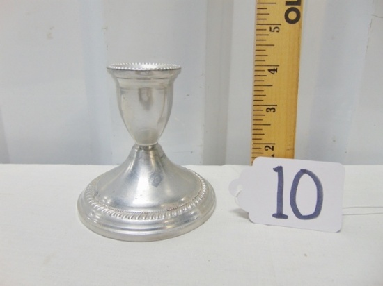 Vtg Delft Charmo Mfg. Inc. Sterling Silver Weighted Candle Holder