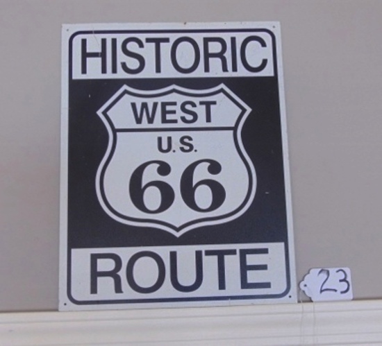 Metal Repro Route 66 Sign