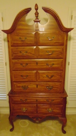 Solid Wood High Boy Chest Of Drawers ( Local Pick Up Only )