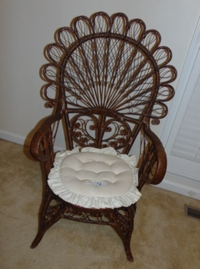 Ornate Wicker Chair ( Local Pick Up Only )