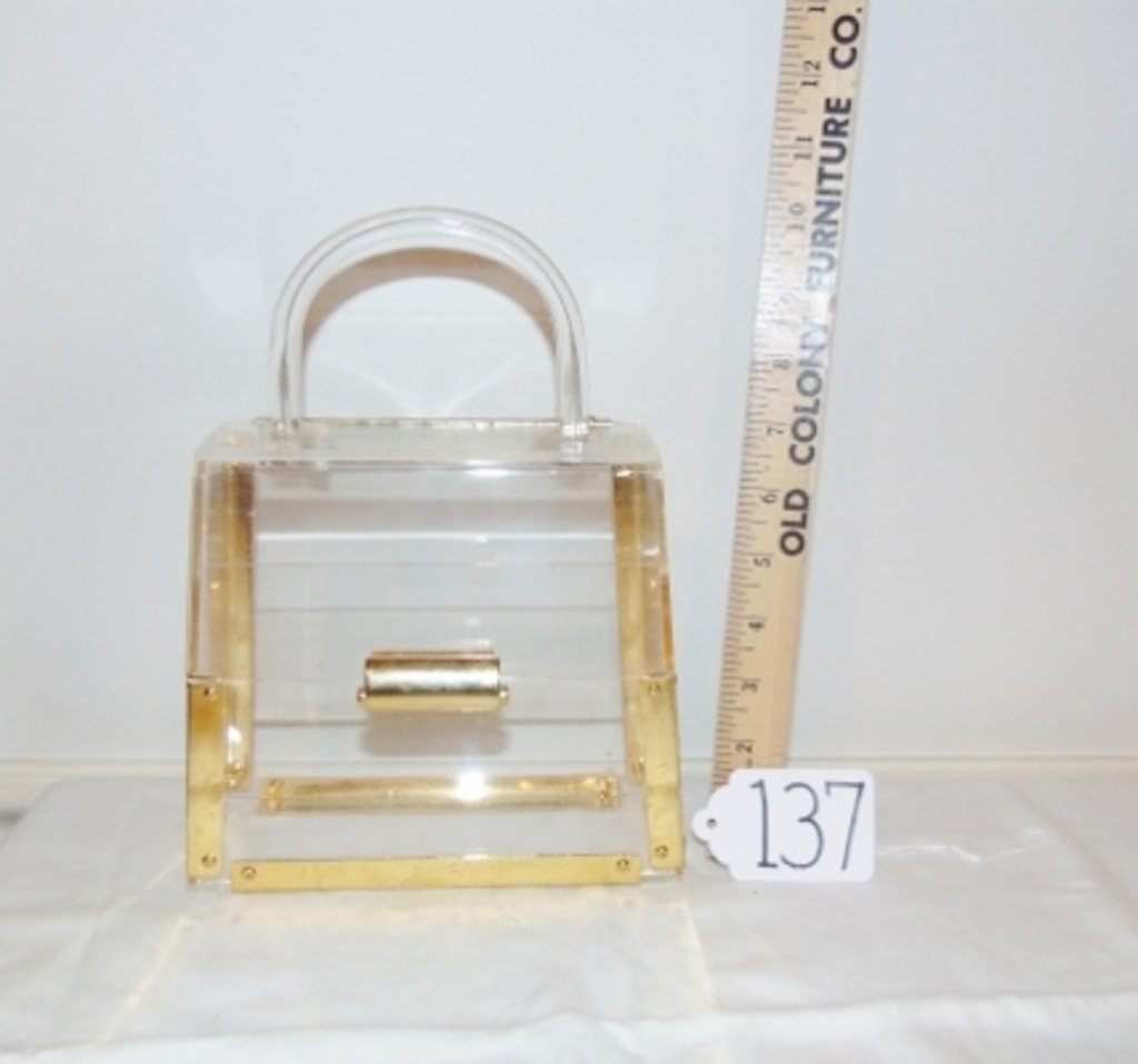 clear lucite handbags