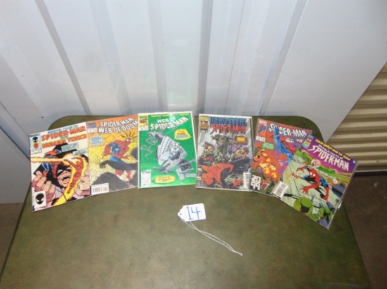 Lot Of 6 Marvel Spider Man Comic Books