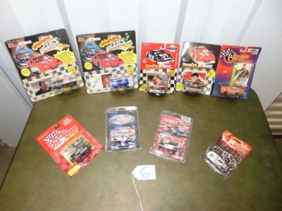 Lot Of 9 Various Nascar Die Cast Stock Cars