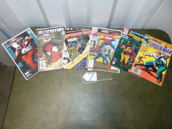 Lot Of 6 Marvel Spider Man Comic Books