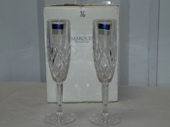 Matching N I B Marquis Waterford Winter Celebration Flutes