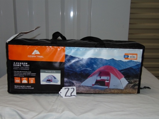 N I B Ozark Trails 4 Person Dome Tent