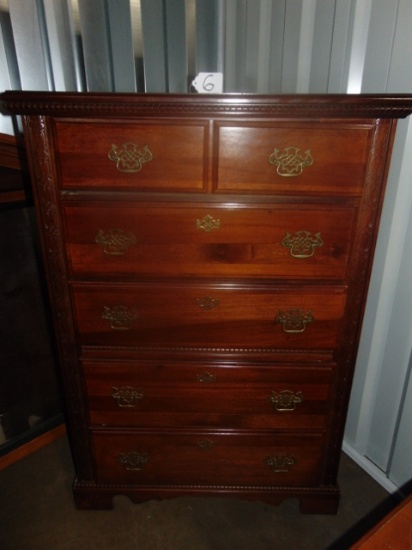 Vaughn - Bassett Solid Cherry Wood Chest Of Drawers (LOCAL PICK UP ONLY)