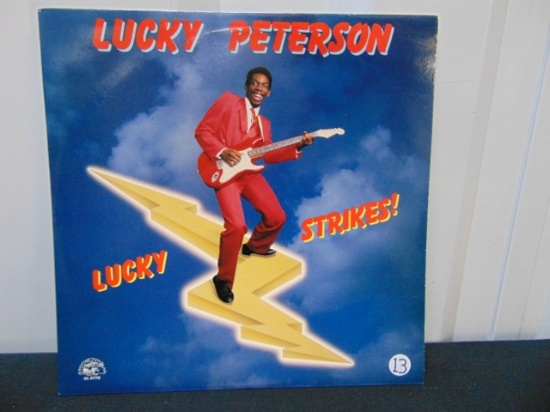 Lucky Peterson " Lucky Strikes " Vinyl L P Record, Alligator, A L 4770