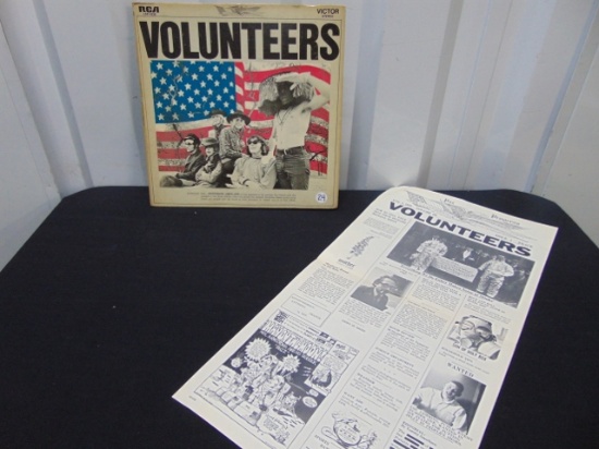 Jefferson Airplane " Volunteers " Vinyl L P With Insert, R C A, L S P - 4238