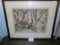 Original 1932 Graphite Pencil Drawing By I. L. Whitney, Framed & Double Matted