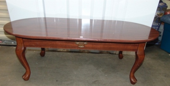 Queen Anne Style Oval Coffee Table (LOCAL PICK UP ONLY