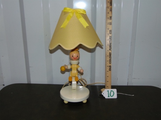 Child's Room Wooden Lamp