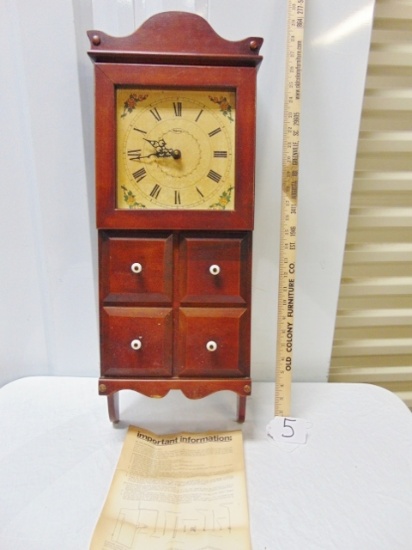 Vtg Ridgeway #5470 Anywhere Clock By Brookstone Company