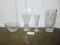3 Beautiful Lead Crystal Vases & A Lead Crystal Golf Trophy