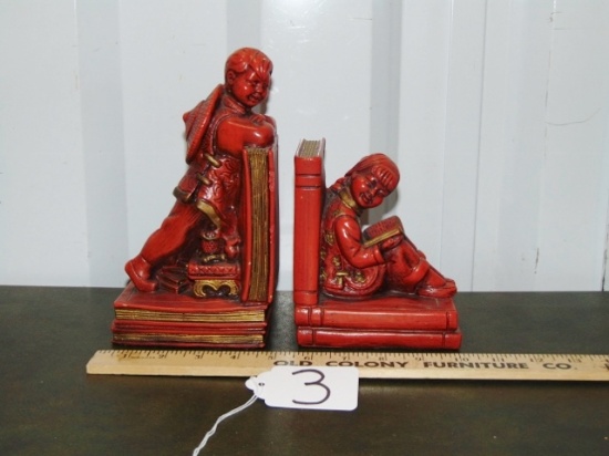 Vtg Oriental Style Bookends