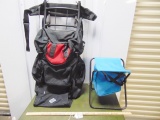 Camp Trails Backpack W/ Metal Frame & Fiolding Metal Chair