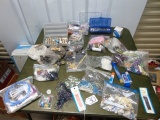 Large Lot Of Crafting Items: Beads, Rocks, Buttons, Colored Pencils and Markers, Etc