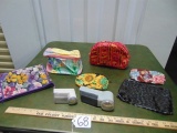 Lot Of Make Up Bags & 2 Battery Powered Lint Removers