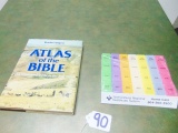 Hard Cover Large Book Atlas Of The Bible & Medication Storage