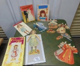 4 Different Vtg Paper Doll Sets