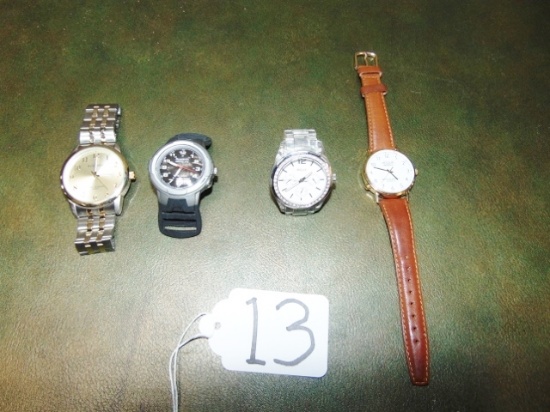 4 Different Watches: 2 Men's And 2 Ladies